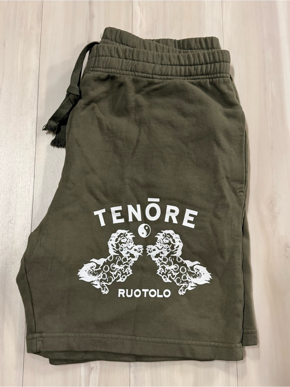 Tenore Ruotolo Men’s Athletic Shorts — Olive Green